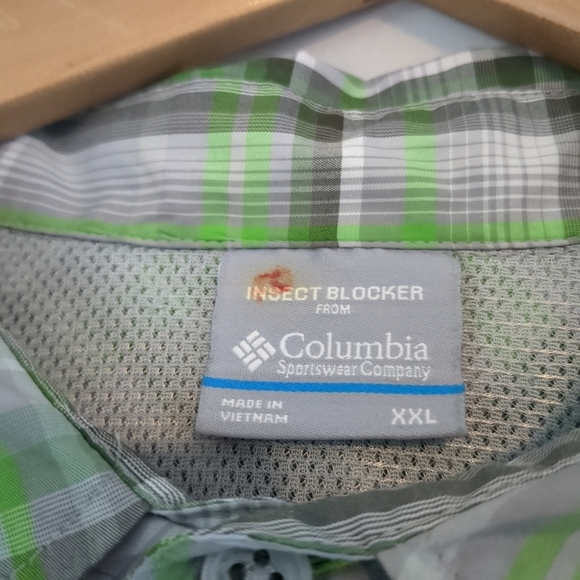 NWOT Columbia Shirt Mens 2XL Insect Blocker Technology Plaid Gorpcore Outdoor - Picture 7 of 12
